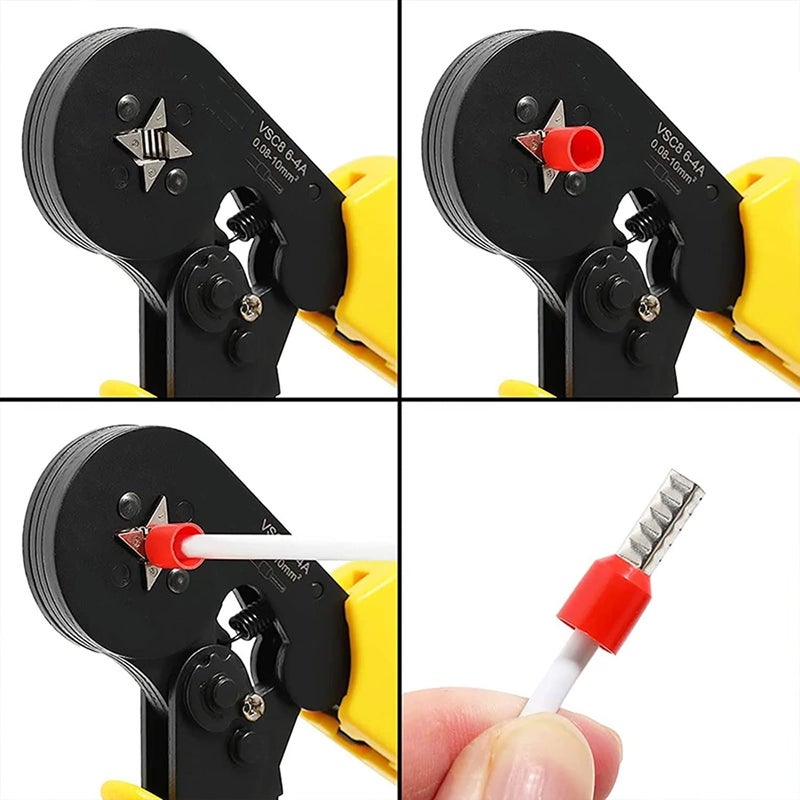 Teansic 100 Pcs Wire Ferrules Kits, 2 AWG Wire Ferrule Connectors E35-16 Insulated Ferrule Pin Cord End Terminals, Red Black - Image 5